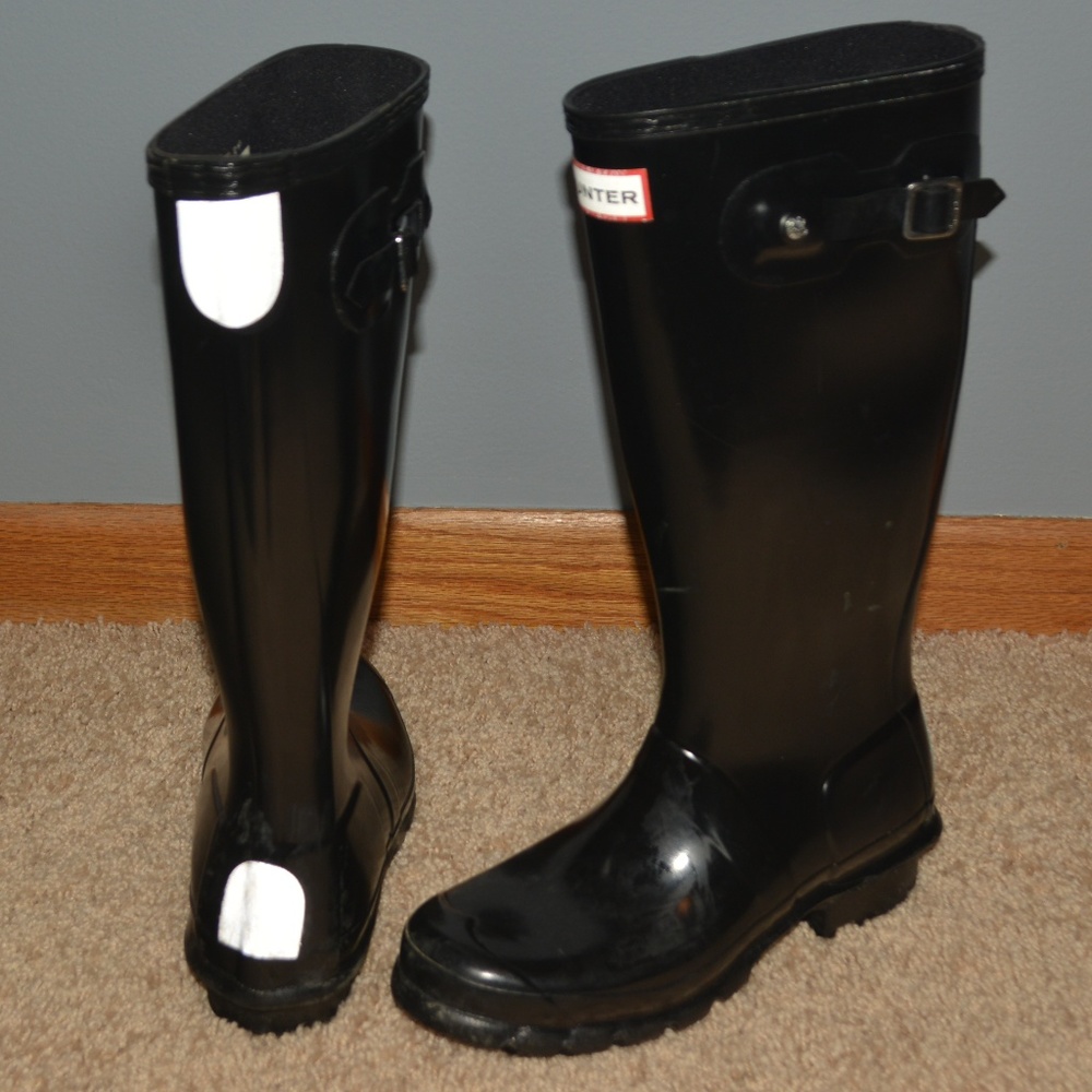 HUNTER Kids Gloss Rain Boots 4B/5G